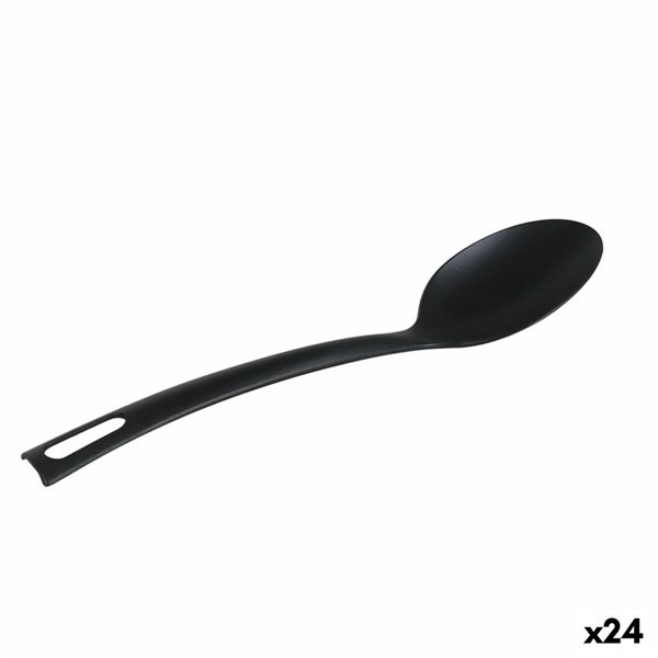 Ladle Quttin Nylon Black 29 x 6 cm (24 Units)