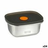 Hermetic Lunch Box Quttin Stainless steel Rectangular 250 ml (24 Units)