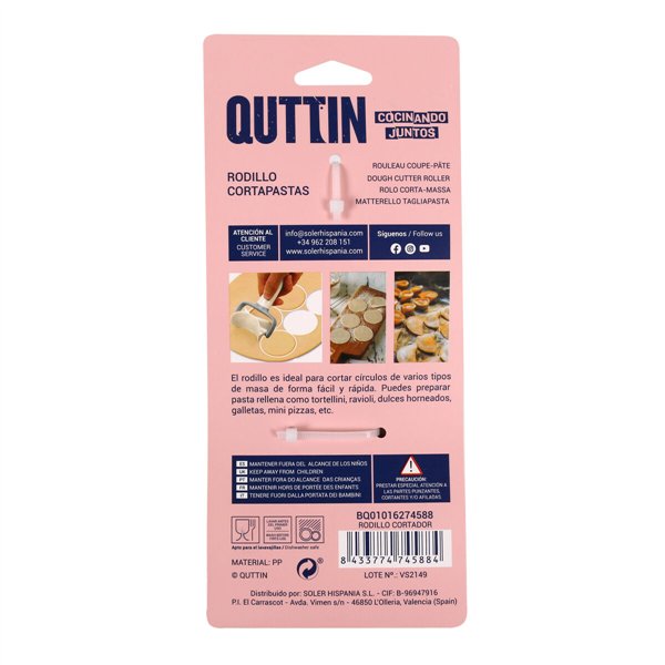 Pastry Cutter Quttin 16,5 x 8,5 x 4,5 cm (24 Units)