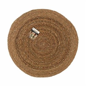 Table Mat Privilege Marine algae Brown Ø 45 cm (36 Units)