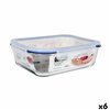 Hermetic Lunch Box Quttin Rectangular 2,6 L (6 Units)