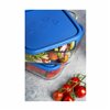 Lunch box Borgonovo Blue Rectangular 2,3 L (6 Units)