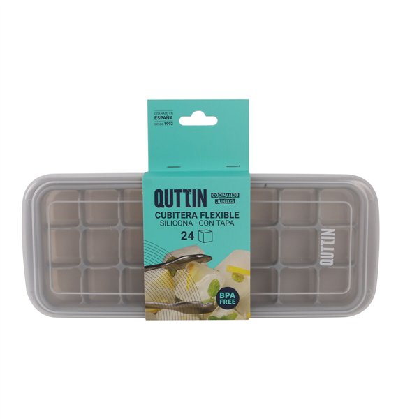 Ice Cube Mould Quttin Silicone 24 x 10 x 2,5 cm (24 Units)