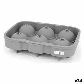Ice Cube Mould Quttin Silicone 18 x 12,5 x 4,75 cm (24 Units)