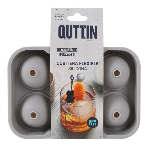 Ice Cube Mould Quttin Silicone 18 x 12,5 x 4,75 cm (24 Units)