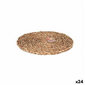 Table Mat Privilege Brown Ø 30 cm wicker (24 Units)