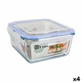 Hermetic Lunch Box Quttin Squared 2,2 L (4 Units)