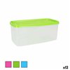 Lunch box Rectangular 23,5 x 12 x 10 cm (12 Units)