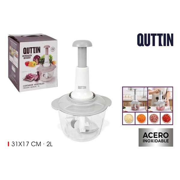 Vegetable Cutter Quttin 18 x 18 x 22 cm (6 Units)