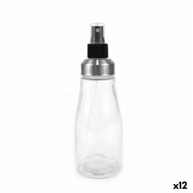 Cruet Anna Transparent Silver Glass 330 ml (12 Units)