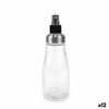 Cruet Anna Transparent Silver Glass 330 ml (12 Units)