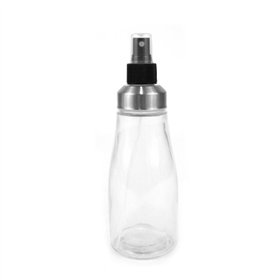 Cruet Anna Transparent Silver Glass 330 ml (12 Units)