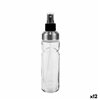 Cruet Anna Transparent Silver Glass 175 ml (12 Units)