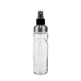 Cruet Anna Transparent Silver Glass 175 ml (12 Units)