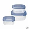 Set of lunch boxes Tontarelli Squared 3 Pieces (20 Units)