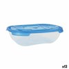 Set of lunch boxes Tontarelli Nuvola 500 ml Blue Rectangular 4 Pieces (12 Units)