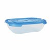 Set of lunch boxes Tontarelli Nuvola 500 ml Blue Rectangular 4 Pieces (12 Units)