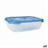Set of lunch boxes Tontarelli Nuvola 1,15 L Blue Rectangular 3 Pieces (12 Units)