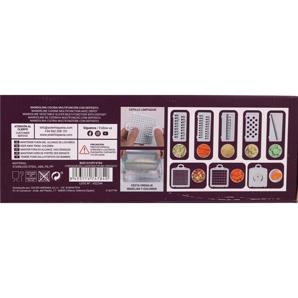 Mincer Quttin Multifunction 32 x 11,5 x 11,5 cm (6 Units)