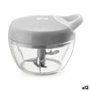 Manual mini chopper with pull cord Quttin 14 x 10,5 cm (12 Units)