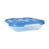 Set of lunch boxes Tontarelli Nuvola 500 ml Blue Squared 4 Pieces (12 Units)