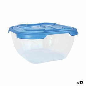 Set of lunch boxes Tontarelli Nuvola 2 L Blue Squared 2 Pieces (12 Units)