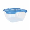 Set of lunch boxes Tontarelli Nuvola 2 L Blue Squared 2 Pieces (12 Units)