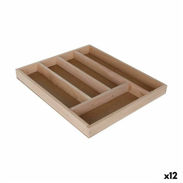 Ruokailuvälinejärjestelijä Quttin Wood 33 x 28 x 3,5 cm (12 kpl)