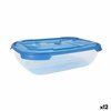 Set of lunch boxes Tontarelli Nuvola 2 L Blue Rectangular 2 Pieces (12 Units)