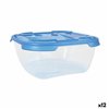 Set of lunch boxes Tontarelli Nuvola 1 L Blue Squared 3 Pieces (12 Units)