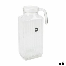 Jar with Lid and Dosage Dispenser La Mediterránea Chrysler 1,8 L Glass (6 Units)