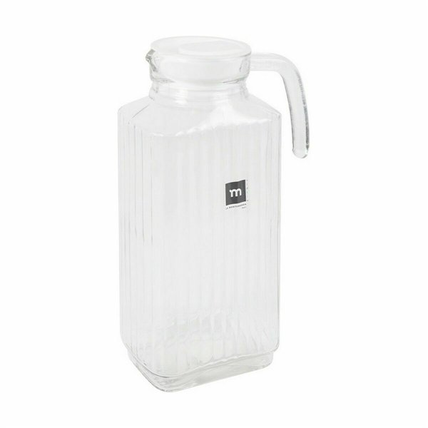 Jar with Lid and Dosage Dispenser La Mediterránea Chrysler 1,8 L Glass (6 Units)