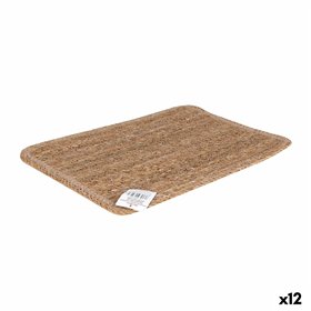 Table Mat Privilege wicker Rectangular 40 x 30 x 0,5 cm (12 Units)