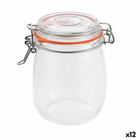 Jar La Mediterránea Hermetic Glass 750 ml (12 Units)