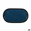 Snack tray La Mediterránea Chester Blue Oval 20 x 11 x 1,5 cm (18 Units)