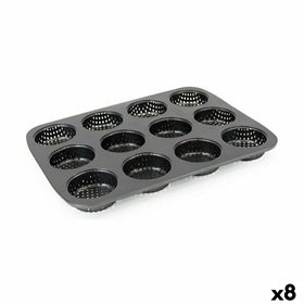Tartlets tin Quttin 29 x 22 x 2,2 cm Drilled 8 Units