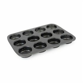 Tartlets tin Quttin 29 x 22 x 2,2 cm Drilled 8 Units