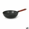 Wok Pan Quttin Doha Toughened aluminium 47 x 24 x 8 cm (6 Units)