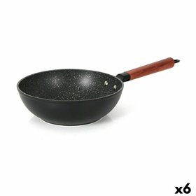 Wok Pan Quttin Doha Toughened aluminium 50 x 28 x 9 cm (6 Units)