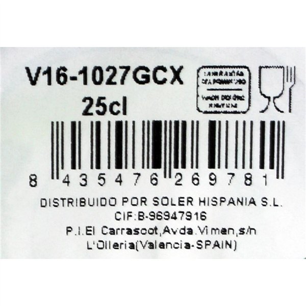 Glass Duralex Picardie Green 250 ml (24 Units)