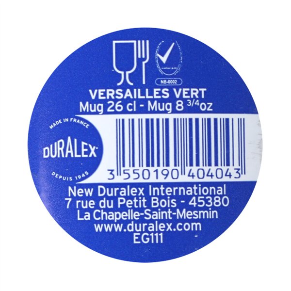 Cup Duralex Versailles Green 260 ml (12 Units)