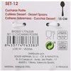Set of Spoons Privilege 12 Pieces Dessert (24 Units)