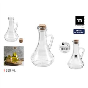 Cruet La Mediterránea Glass 9,3 x 9,3 x 16,5 cm (24 Units)