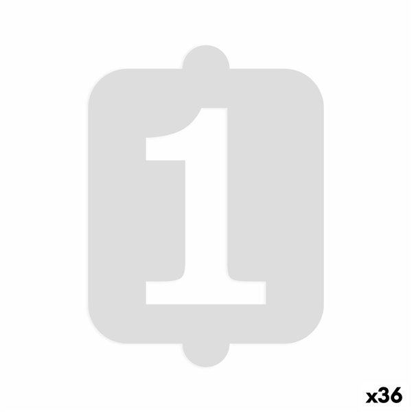 Cake stencil Algon Number 1 36 Units