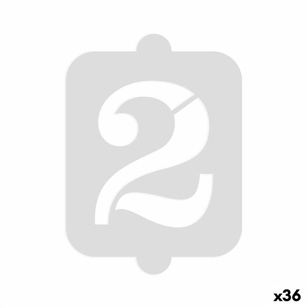 Cake stencil Algon Number 2 36 Units