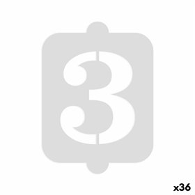 Cake stencil Algon Number 3 36 Units