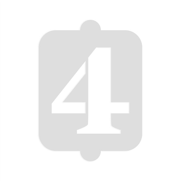 Cake stencil Algon Number 4 36 Units