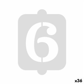 Cake stencil Algon Number 6 36 Units
