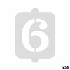 Cake stencil Algon Number 6 36 Units