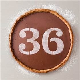Cake stencil Algon Number 6 36 Units